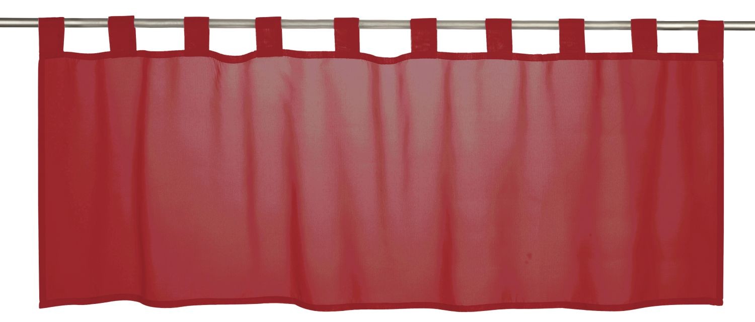 bistrogardine basic rot transparent 140x48cm